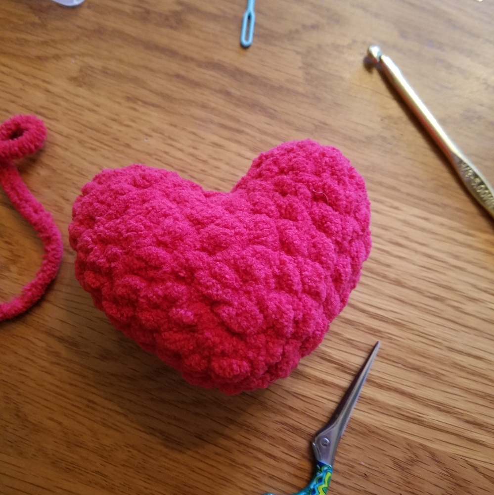 NWOT-Handmade heart stuffed toy-SUPER SOFT